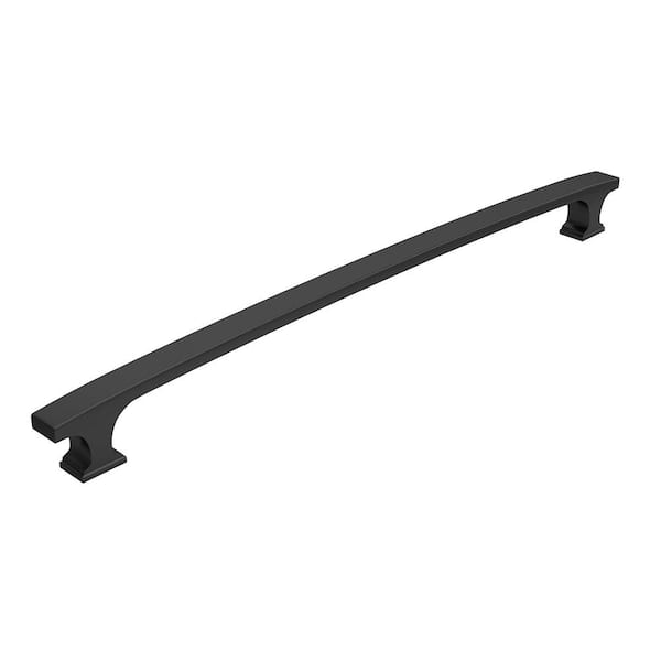 Richelieu Hardware Rimouski Collection 18 in. (457 mm) Vintage Matte Black Arched Appliance Pull