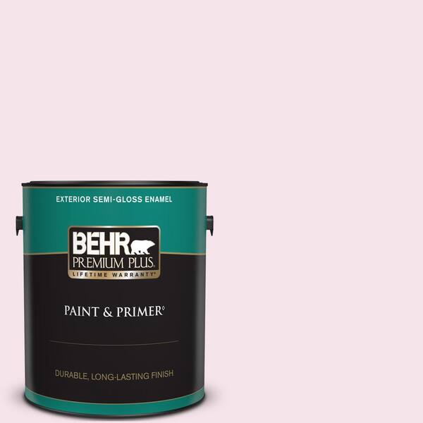 BEHR PREMIUM PLUS 1 gal. #690A-1 Zephyr Semi-Gloss Enamel Exterior Paint & Primer