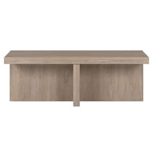 44 in. Gray Rectangle Wood Coffee Table