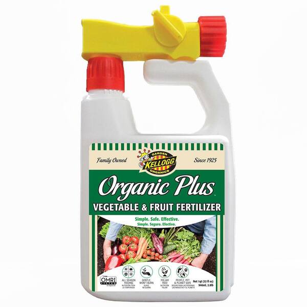 Kellogg Garden Organics 32 oz. Organic Vegetable and Fruit Liquid Fertilizer