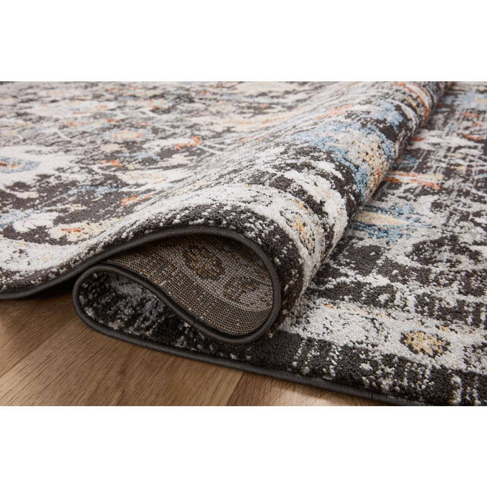 Odette Charcoal Vintage-Inspired 9'-2" x 13' Synthetic Area Rug