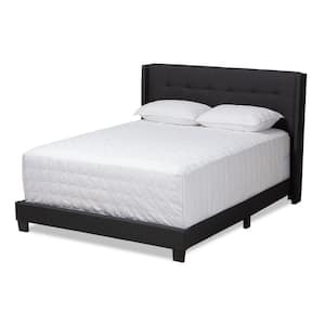 Lisette Charcoal Gray Queen Bed