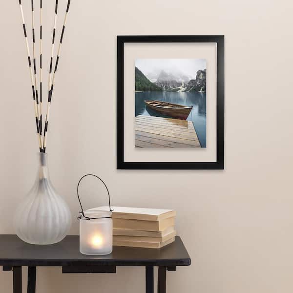 Malden 11 in. x 14 in. Black Float Picture Frame