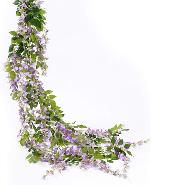 Wisteria Artificial Flowers Garland, 4-Pack L07JGZTZX3 - The Home