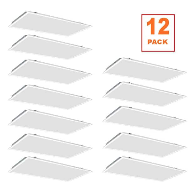 2 ft. x 4 ft. Daylight Harvesting Motion Sensor LED Panel Light Troffer Adjustable CCT Lumens Watts 120-277V (12-Pack)
