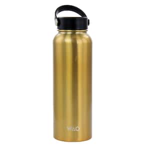 38 oz. Stainless Steel Insulated Thermal Bottle with Lid in Dark Gold