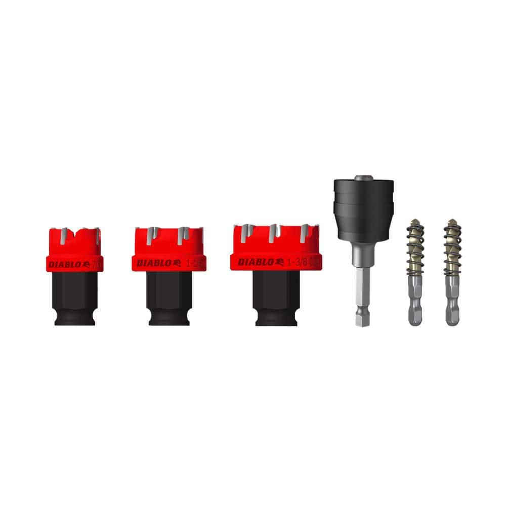DIABLO 6 Piece Steel Demon Carbide Teeth Hole Cutter Set (6-Piece