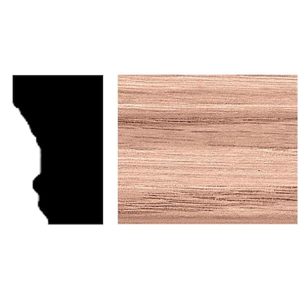 3/4 in. x 1-1/4 in. x 84 in. L Oak Wood Wall Panel Moulding