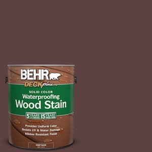 1 gal. #SC-106 Bordeaux Solid Color Waterproofing Exterior Wood Stain