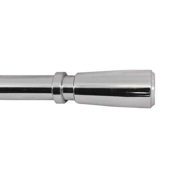 Home Decorators Collection 1 in. Dia Curtain Drapery Modern Finial in Brushed Nickel