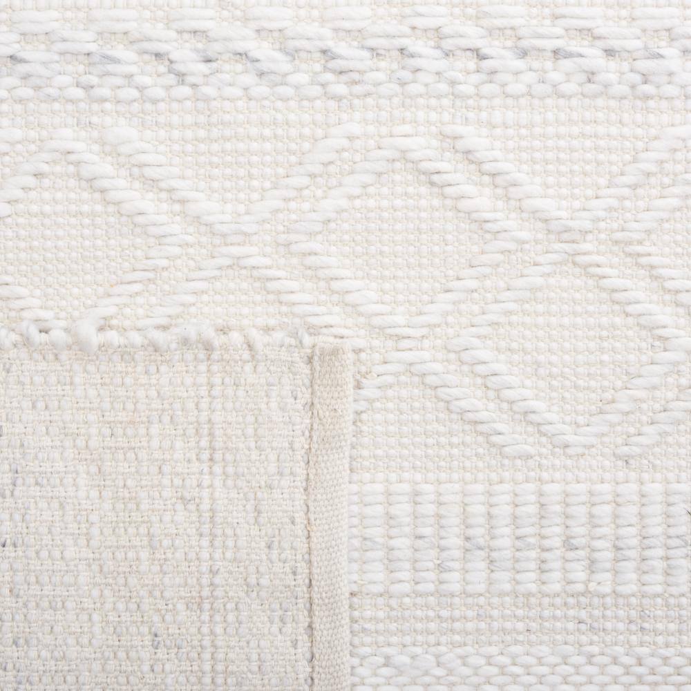 Natura Ivory Square Hand-Woven Wool Blend Area Rug, 6' x 6'