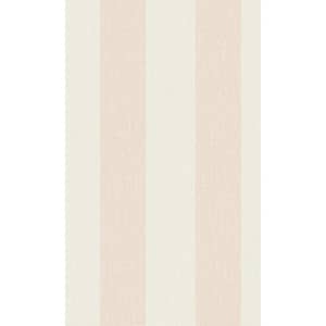 Pink Simple Stripes Printed Non-Woven Paper Non-Pasted Textured Wallpaper 57 sq. ft.