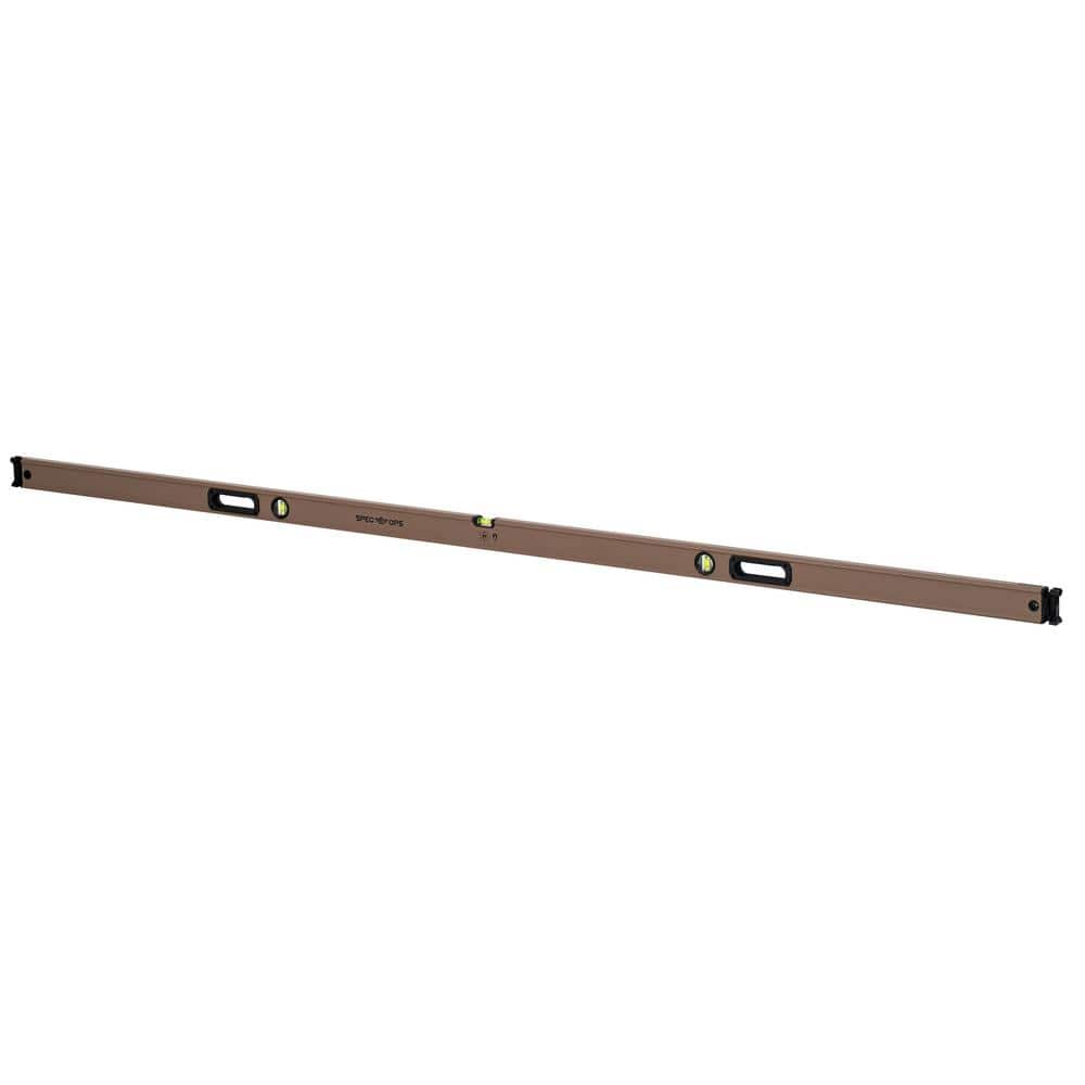 SPEC OPS 96 in. Magnetic Box Beam Level, Tourniquet Bungee System, 33% Larger Block Vials, Aluminum