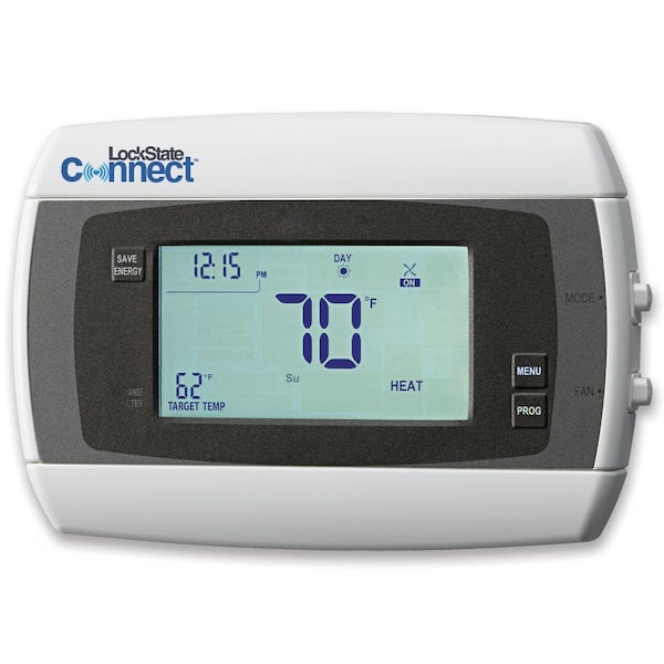 LockState 7-Day Digital Programmable Thermostat