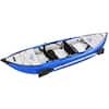 Runesay 156 in. Blue Inflatable Kayak Set w/Paddle Air Pump