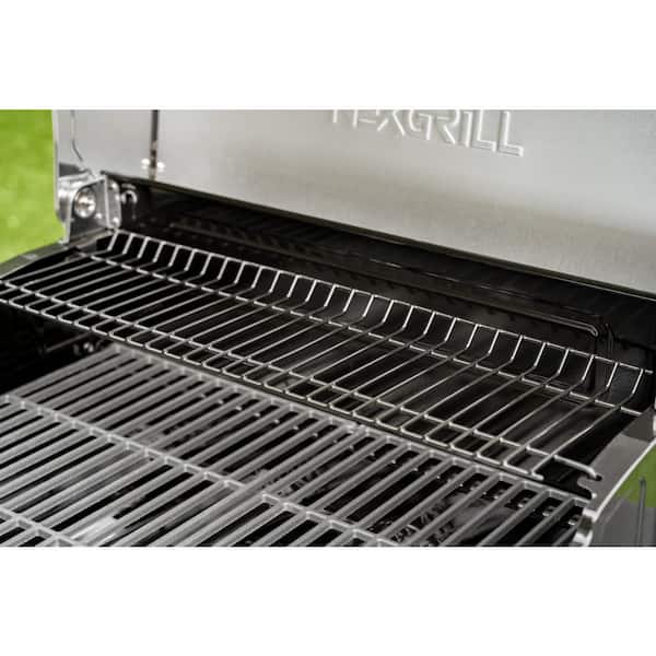 Nexgrill 4-Burner Propane Gas Grill in Black with Stainless Steel