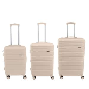 G-Force 3-Piece Expandable Rolling Luggage Set in Ivory