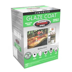 96 fl. oz. Glaze Coat Premium Outdoor Clear Epoxy Kit (2-Pack)