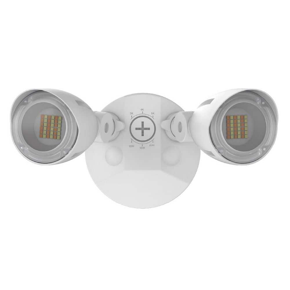 Patrol LED Flood 10-20W Eq 1300-2900 Lumens Adjustable Degree White No Motion Dusk to Dawn Integrated LED Flood Light price history on PriceWatchPro