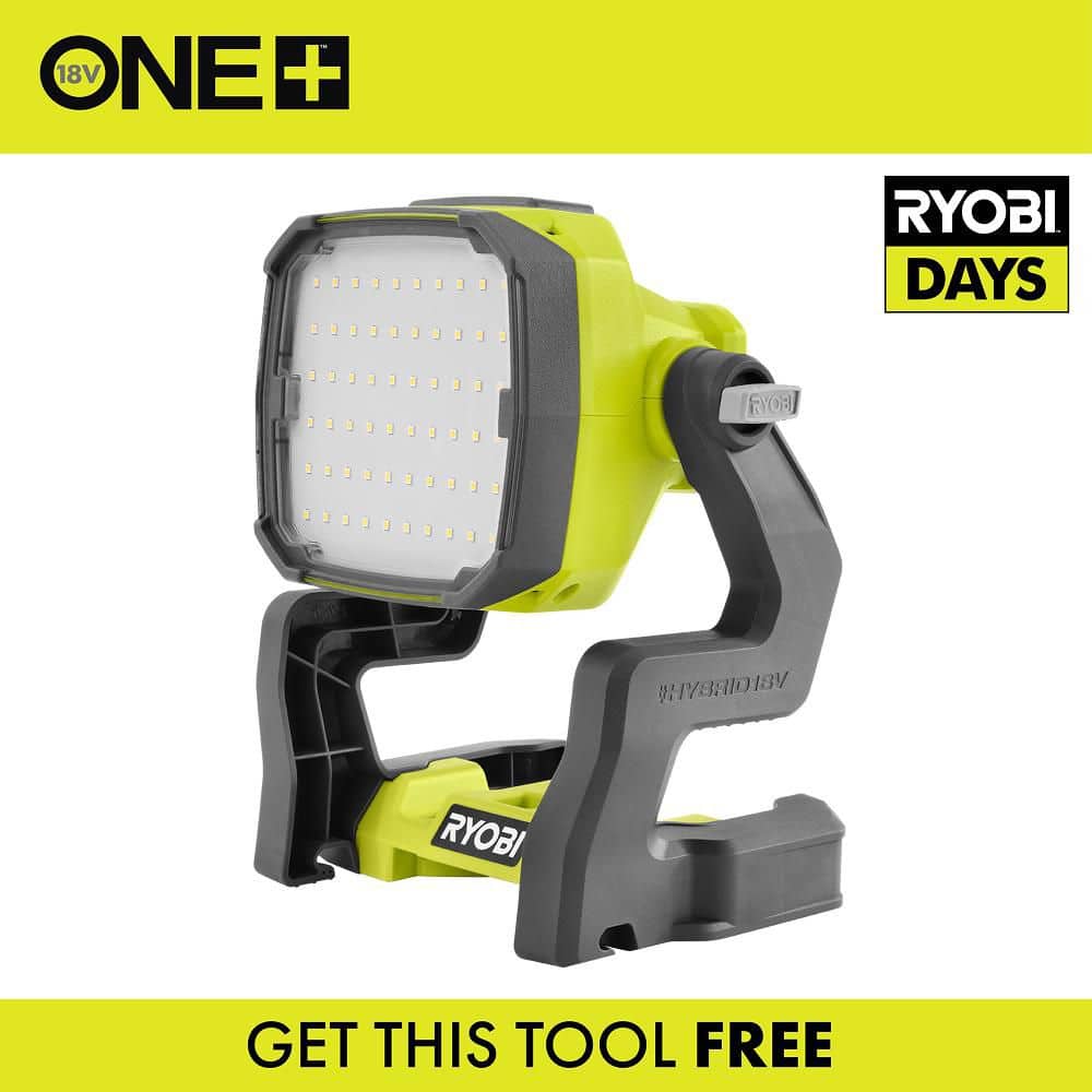 RYOBI ONE+ 18V Hybrid LED Work Light (Tool Only) PCL633B - The Home Depot