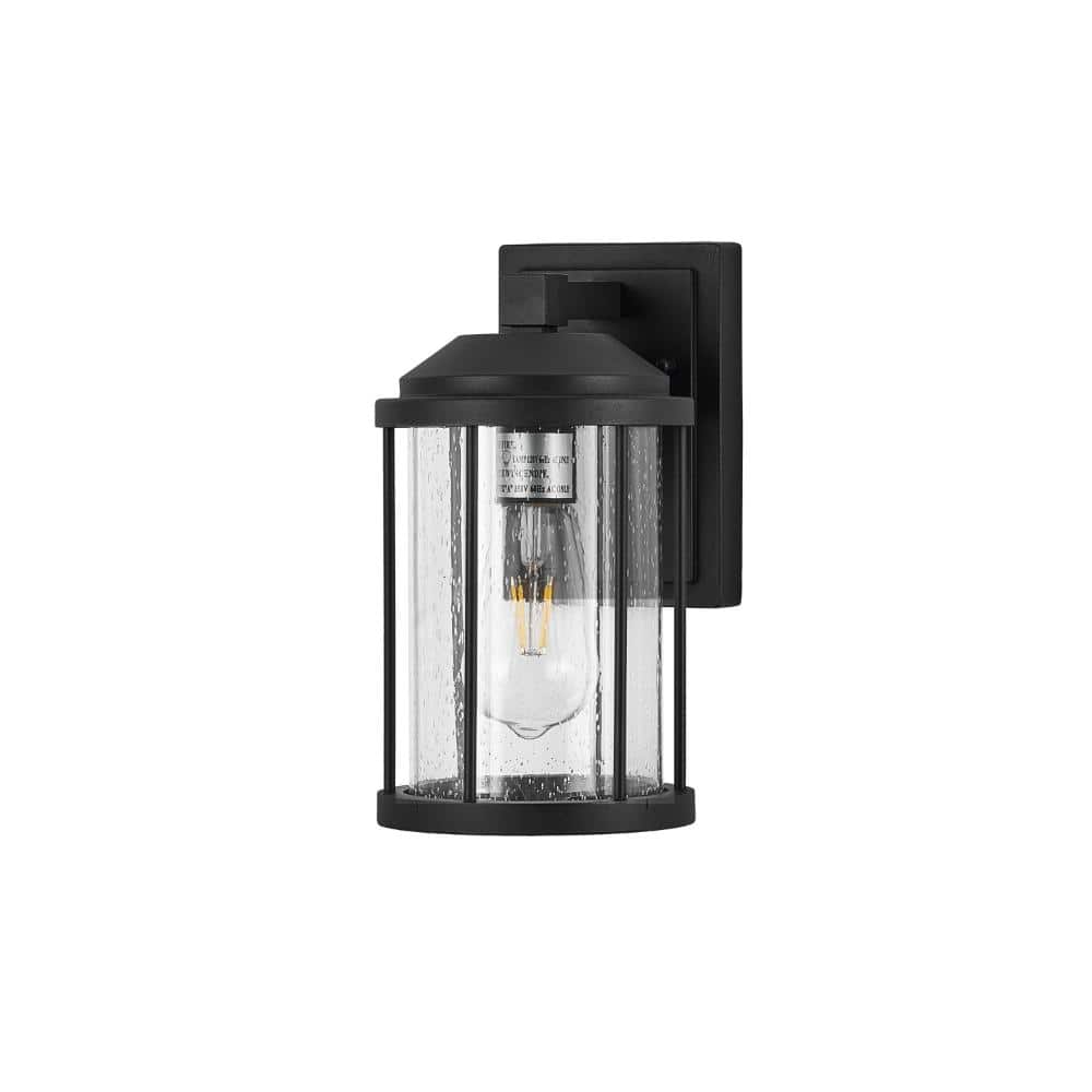 1-light Black Anti-Rust Waterproof Outdoor Sconce with Glass Shade ,E26 Bulb Not Included (2-Pack) price history on PriceWatchPro
