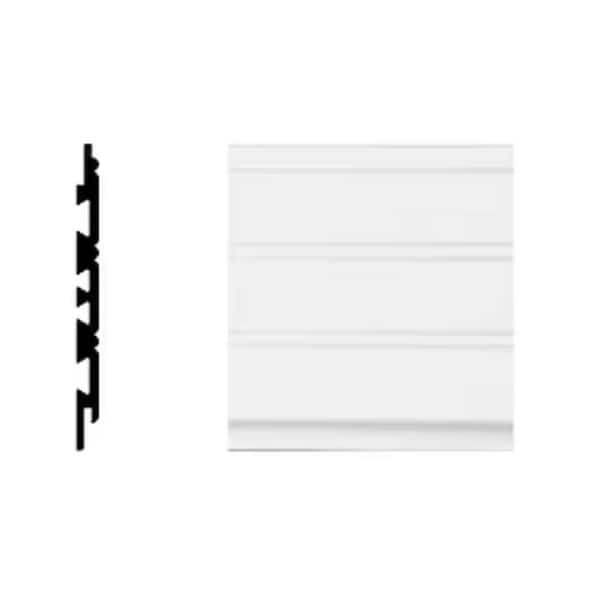 Ekena Millwork 0.375 in. D x 5.625 in. W x 6 in. L PVC Chair Rail Sample