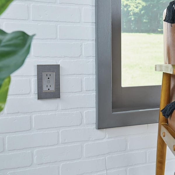 adorne with Netatmo 15 Amp Smart Duplex Outlet, Magnesium