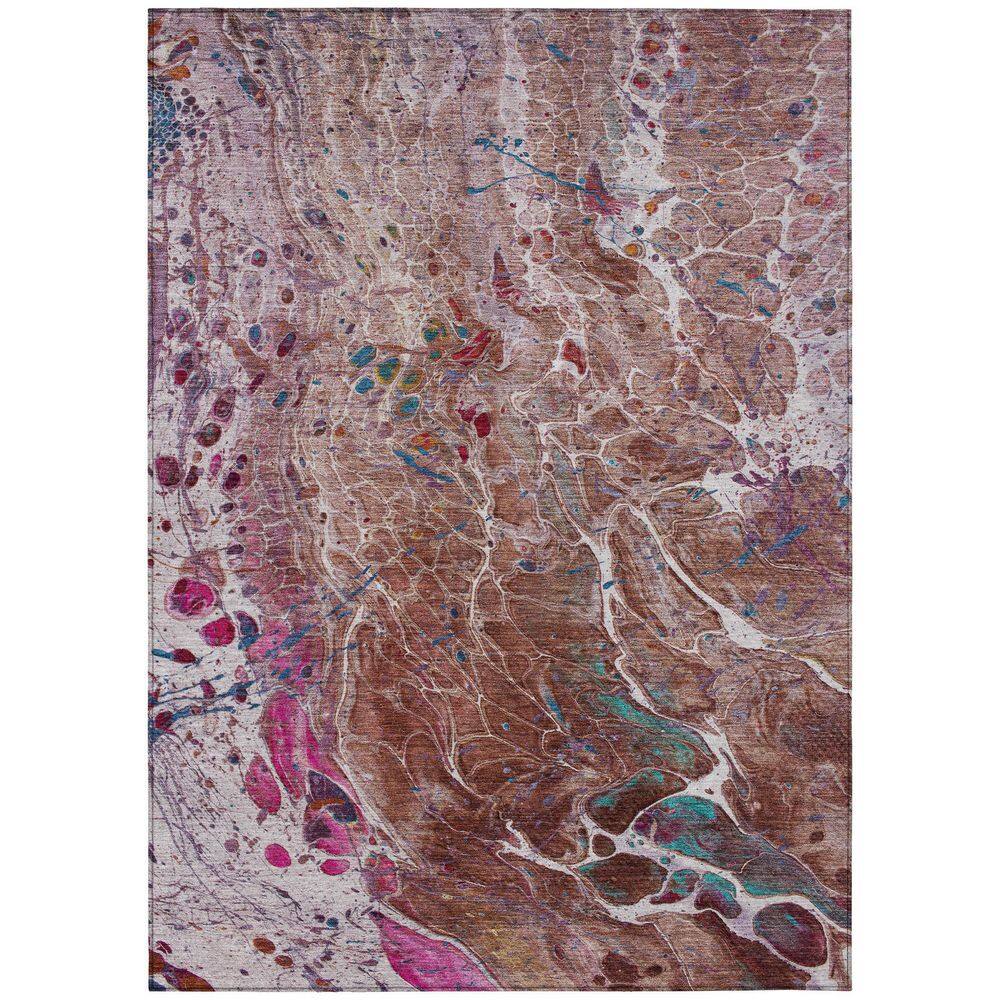 Chantille Machine Washable Indoor/Outdoor Abstract ACN2730 Paprika 5 ft. x 7 ft. 6 in. Area Rug price history on PriceWatchPro