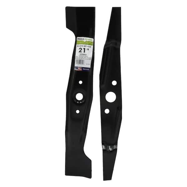 MaxPower's 561657B 2 Blade Set for 21" Honda Mowers, Replaces OEM numbers 72511-VK6-000, 72531-VK6-010