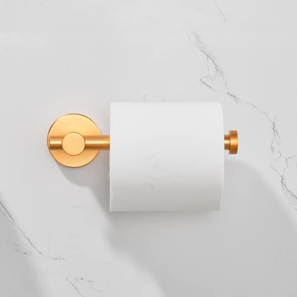 Hex Brass Wall Mounted Toilet Paper Holder + Reviews