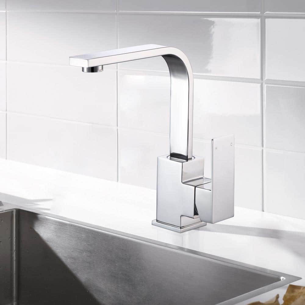 Polished Chrome Single Handle Bar Faucet with Ceramic Valve