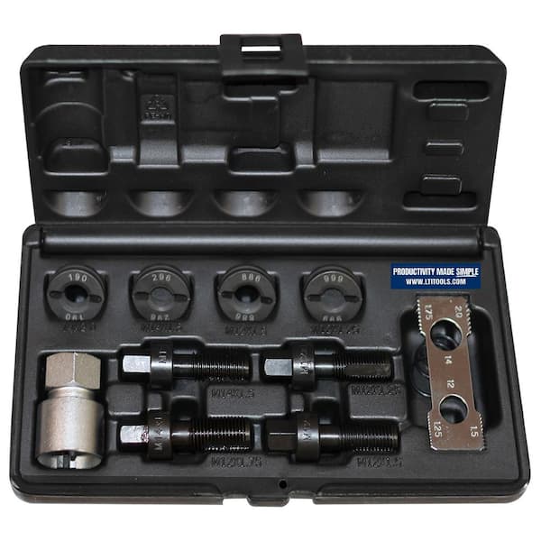 Milton 10-Piece Master Wheel Stud and Bolt Re-Thread Kit-External and Internal Rethreading