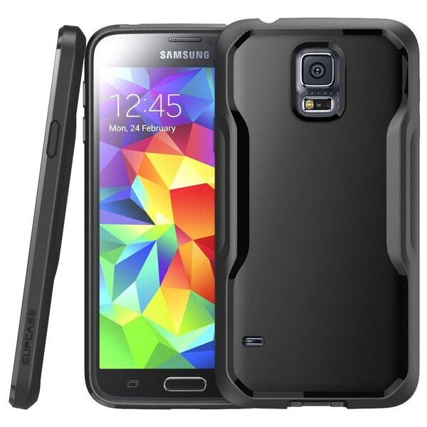 Unbranded SUPCASE Unicorn Beetle Hybrid Bumper Case for Samsung Galaxy S5, Black