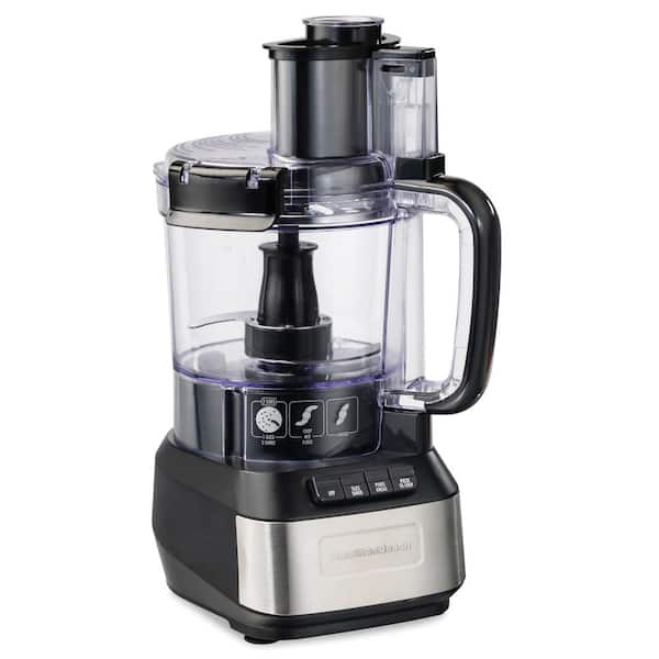 Hamilton Beach Stack and Snap 12-Cup 3-Speed Black Food Processor