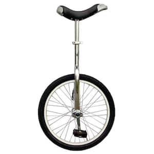 Chrome 20 in. Unicycle with Alloy Rim