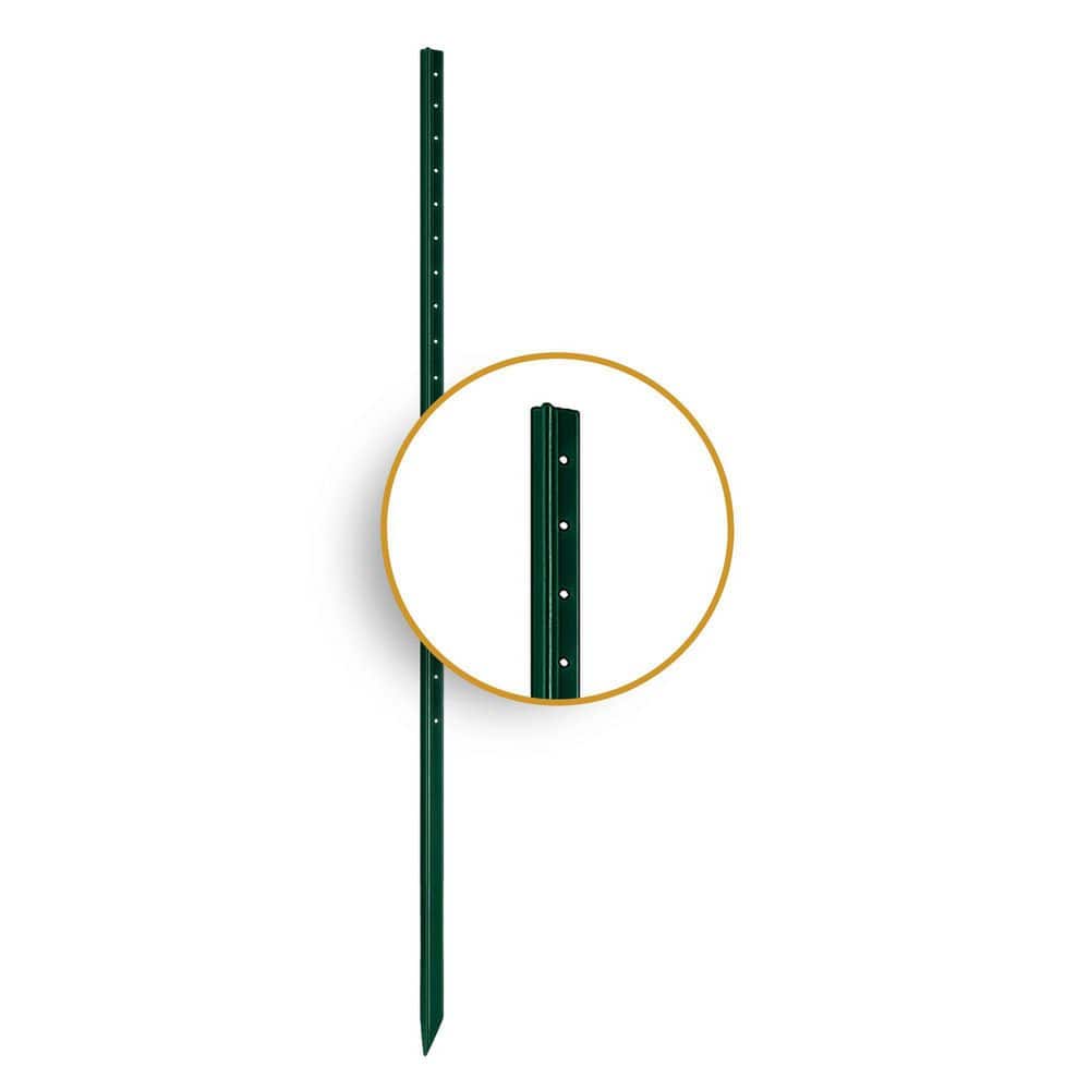 6 ft. Green Steel T-Post, Punched Fence Post (5-Pack) price history on PriceWatchPro