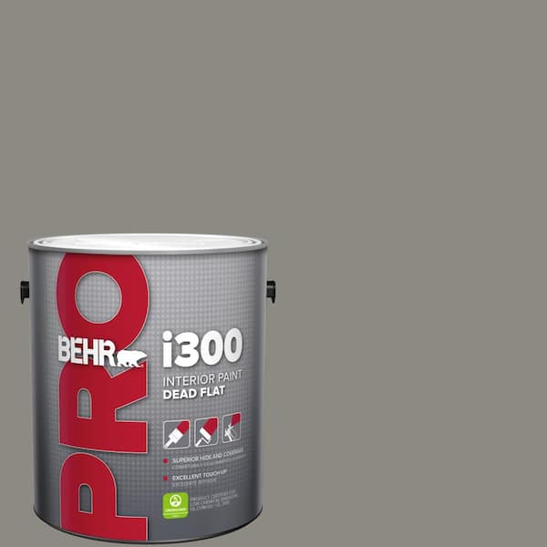 BEHR PRO 1 gal. #BXC-55 Concrete Sidewalk Dead Flat Interior Paint