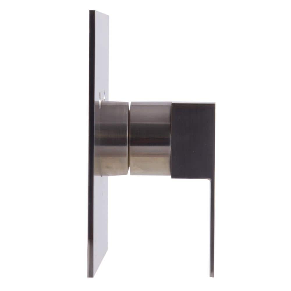 Brushed Nickel Modern Square Lever Shower Mixer