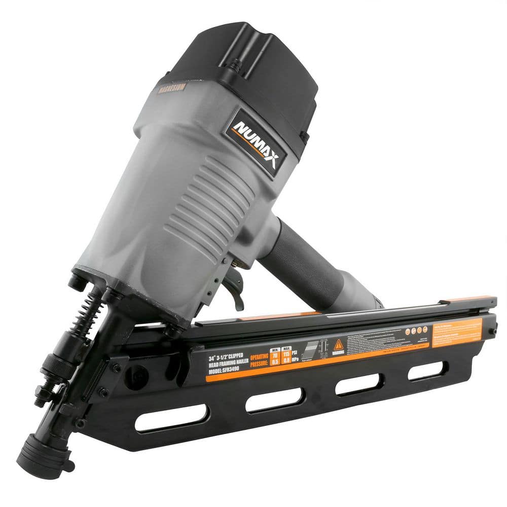 NuMax Pneumatic 34-Degree 3-1/2 in. Clipped Head Framing