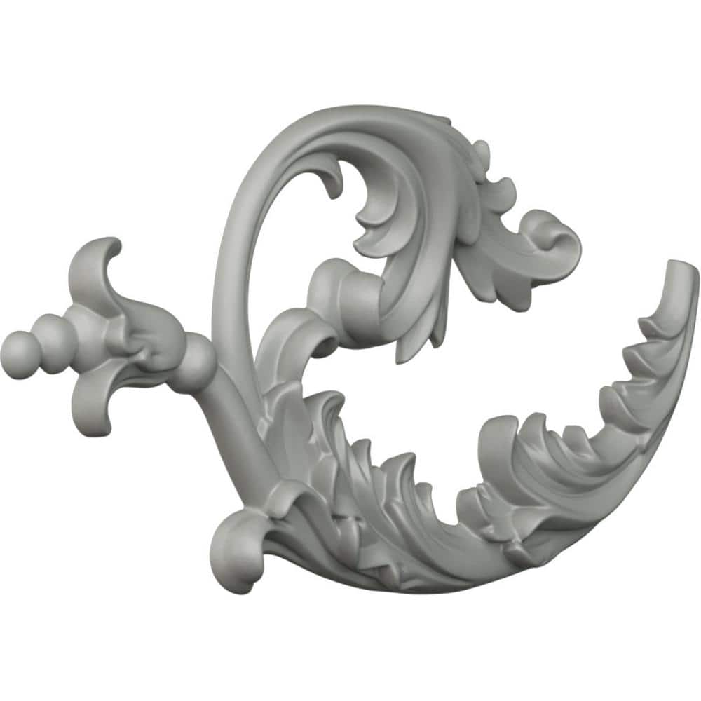 Lauren 12'' White Primed Urethane Onlay Scroll