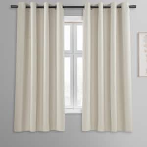 Oat Cream Grommet Blackout Curtain - 50 in. W x 63 in. L (1 Panel)