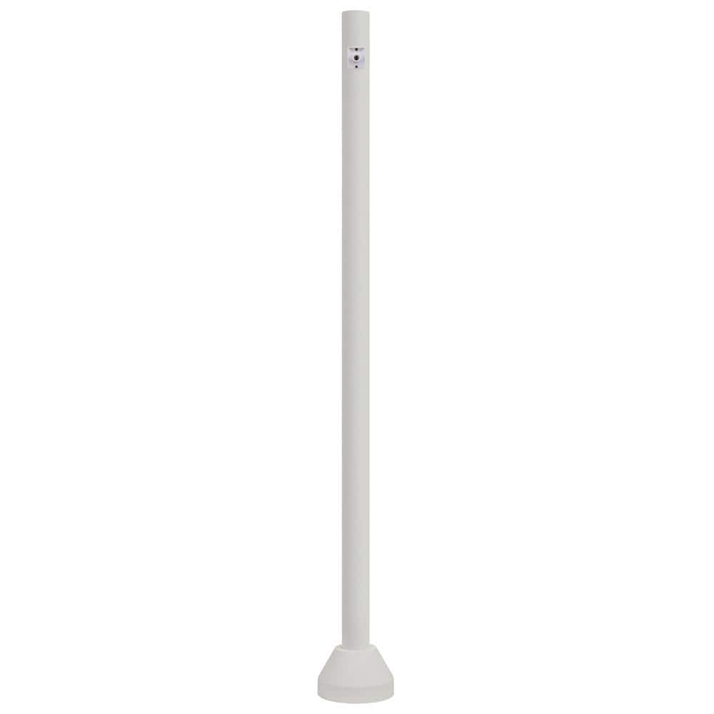 SOLUS 6 ft. White Outdoor Lamp Post with Dusk to Dawn Photo Sensor fits 3 in. Post Top Fixtures