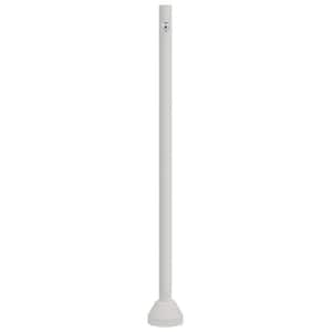 6 ft. White Outdoor Lamp Post with Dusk to Dawn Photo Sensor fits 3 in. Post Top Fixtures