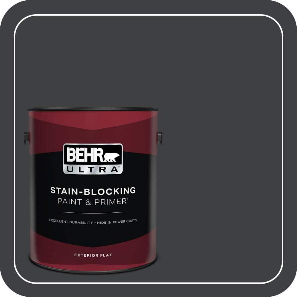 1 gal. Home Decorators Collection #HDC-MD-04 Totally Black Flat Exterior Paint & Primer price history on PriceWatchPro