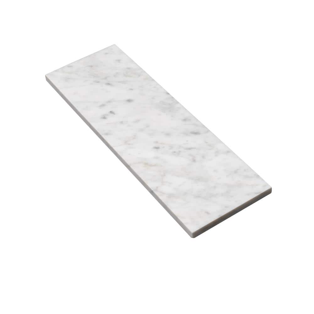 Apollo Gray and White Polished Marble 4x12 Subway Tile