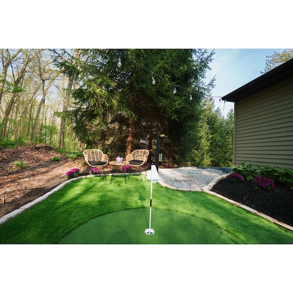TrafficMaster - Fescue Multipurpose 12 ft. Wide x Cut to Length Green Artificial Grass Turf