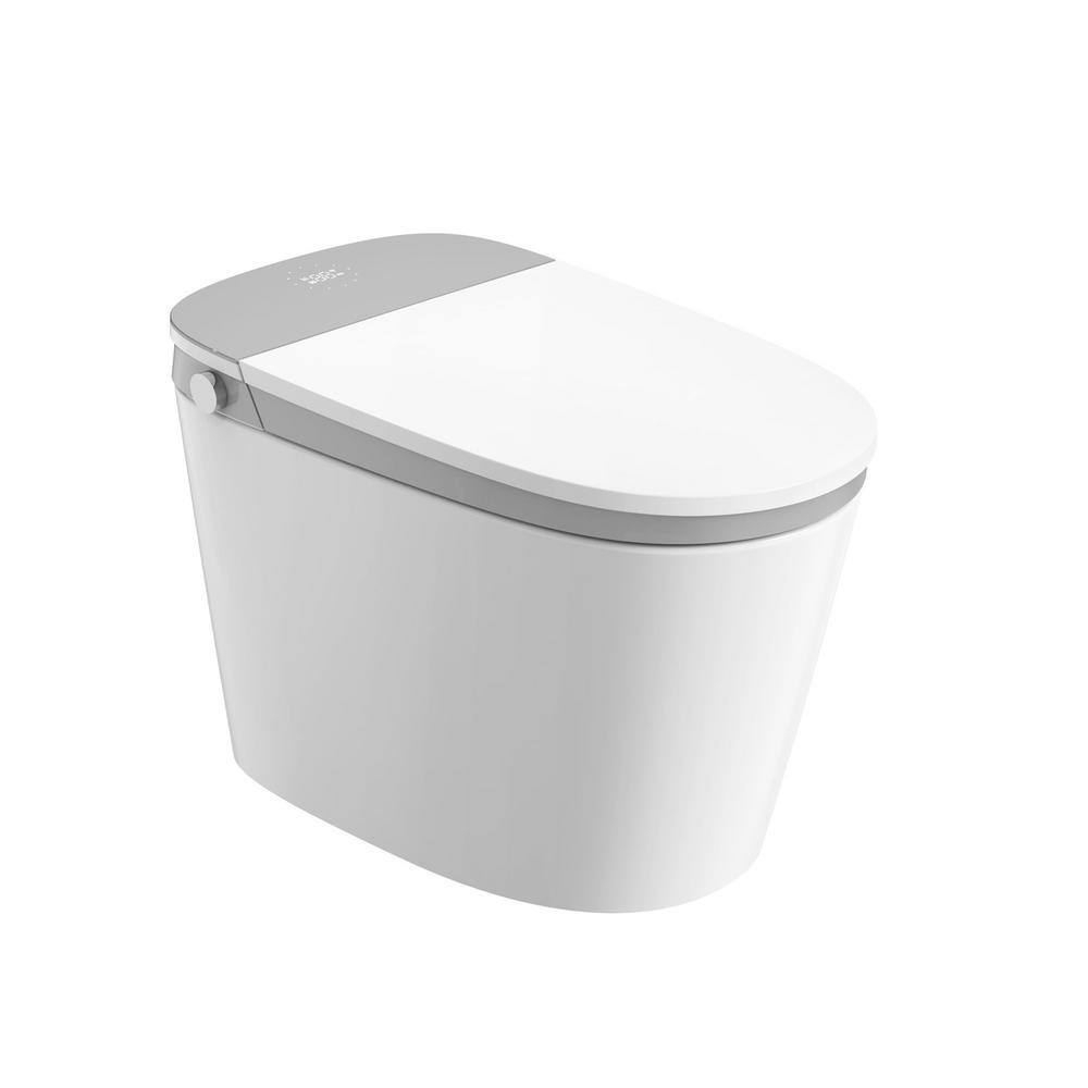 1.6/1.1 GPF Build-in Tank Elongated ADA Smart Toilet Bidet in White, Auto O