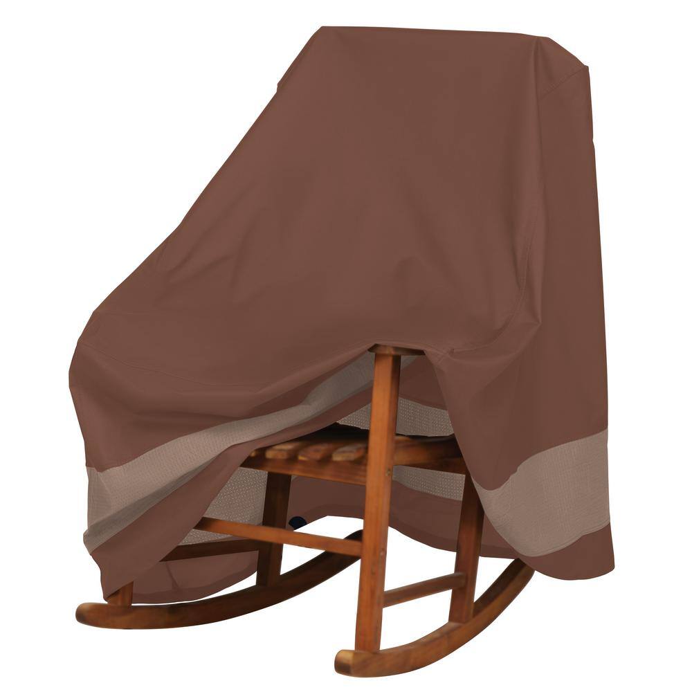 Ultimate 28" Beige and Brown Polyester Patio Chair Cover