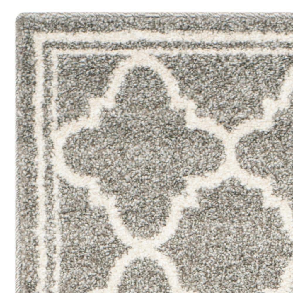 Reversible Amherst Dark Grey Synthetic 27-inch Area Rug