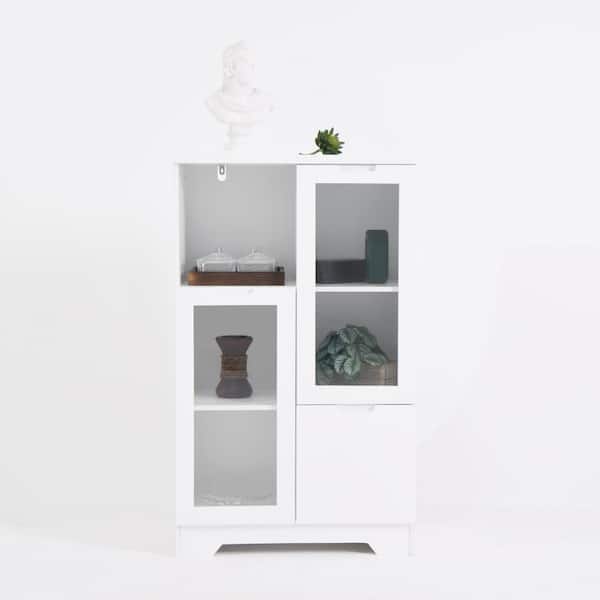FUFU&GAGA White 63 in. W x 15.7 in. D x 78.7 in. H Wood FUFU&GAGA White 63 in. W x 15.7 in. D x 78.7 in. H Wood